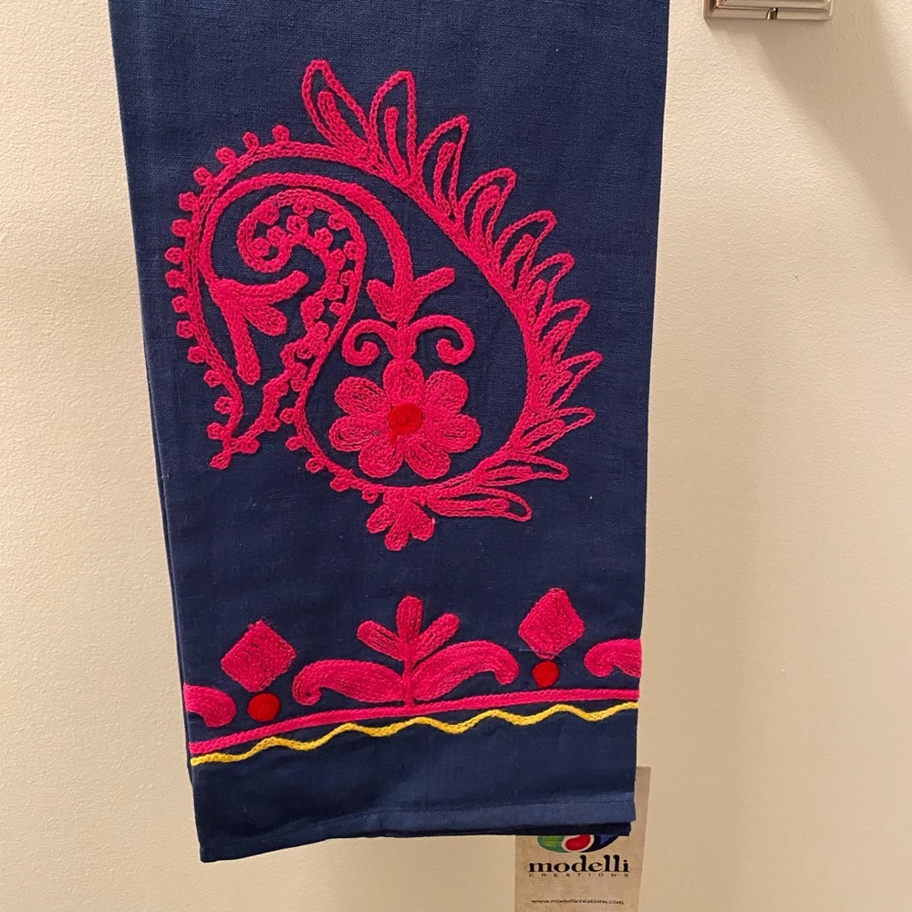 Rabari Hand Towel handcrafted in India